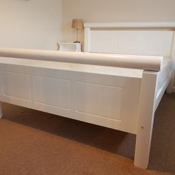 Made to order, a high-quality, very strong, heavy-duty wooden bed frame is made to order in many colours.

Double/Small double £300

kingsize £350

Superking £400

Single £270

mattress available separately 

Delivery and assembly available 
07708 918084