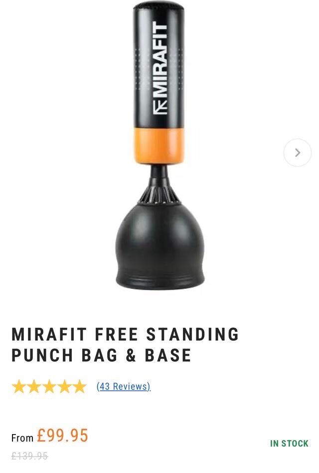 Mirafit punch hot sale bag