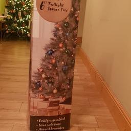 grey Christmas tree used once like new