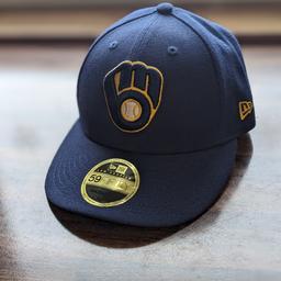 Baseball Cap, Original Milwaukee Brewers, Größe 7 (56-56,5 cm Kopfumfang)