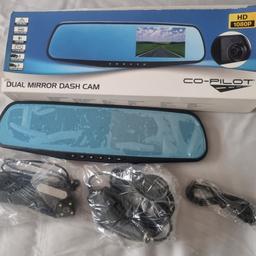 Barely used 
Very good condition Dual mirror dash cam