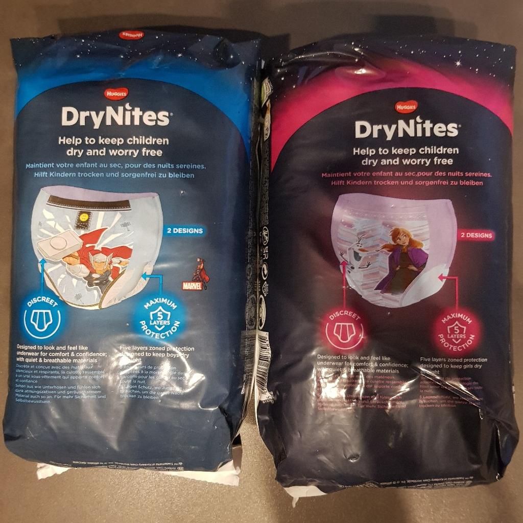 DryNites Pyjama pants für das Alter 4-7 (17-30kg), je 5 €