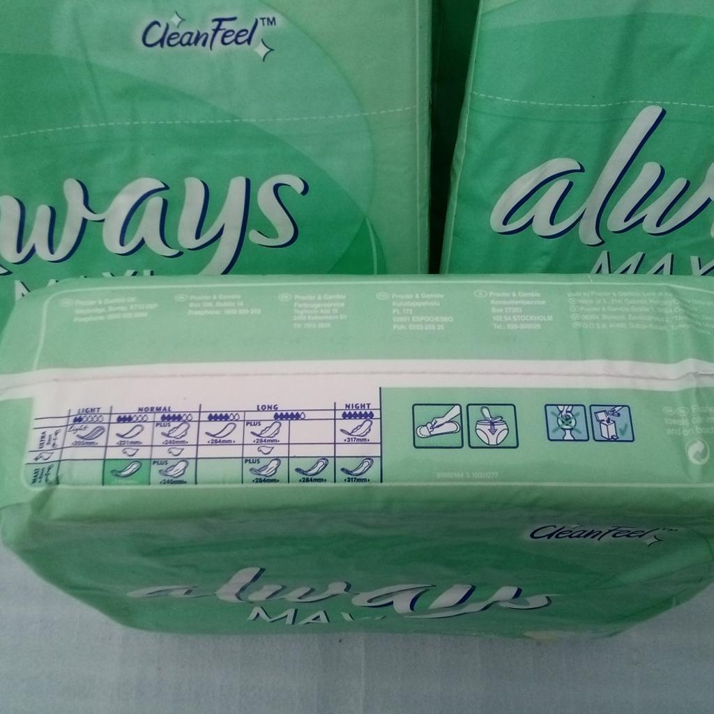 ALWAYS CLASSIC Sanitary pads Standard Normal– 120 pcs

Local collection preferred or can be posted out at extra costs. UK mainland £4.95
