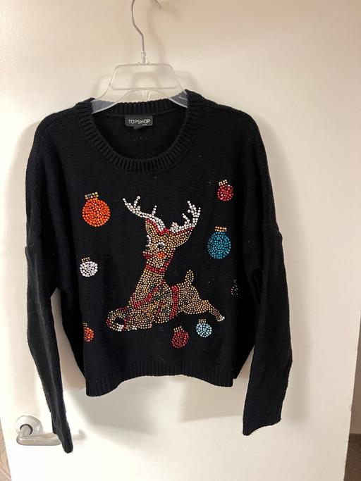 Buy & Sell South West London West Brompton - South West London - Photos for Topshop Christmas Reindeer Rhinestone Jumper