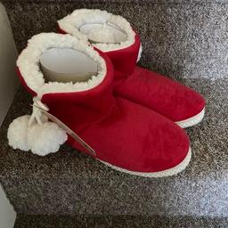 Brand new Xmas boot slippers large size 7 perfect condition brought wrong size lost receipt  was £14