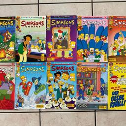 Ich biete hier meine Simpsons Comics von 1996-1999. Die Comics befindet sich in einen guten gebrauchten Zustand (Details siehe Bilder). 

Nr. 2 von 1996
Nr. 4-11 + 13-14 von 1997
Nr. 15-23 + 26 von 1998
Nr. 27, 29, 32, 35 von 1999

Die Ware wird wie beschrieben und abgebildet unter Ausschluss jeglicher Gewährleistung verkauft.

Versand und Paypal möglich