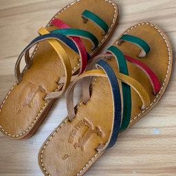 Traditional Real  Leather handmade Sandals from Morocco 
New 
Size ( 5-6 uk )