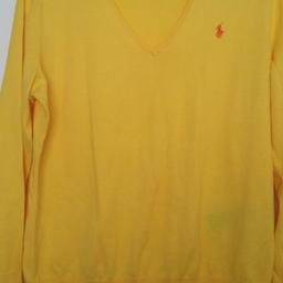 REF 17

Ralph Lauren V-Neck Jumper Women's Size XL Yellow - Orange Logo

EXCELLENT CONDITION EXCEPT TINY HOLE AT BOTTOM (SEE PICS)

Size: XL Extra Large
Material: 100% Cotton
Color: Yellow
V-Neck
Long Sleeve

*** IF YOU CAN SEE THE LISTING – ITEM IS STILL AVAILABLE ***

ADVERTISED ON OTHER SELLING SITES. CASH ON COLLECTION, NO RETURNS, NO REFUNDS OR COURIER COLLECTIONS & DELIVERY IS NOT POSSIBLE. NO RESERVE (HOLDING) - FIRST TO COLLECT ASAP, NO TIME WASTERS!!
