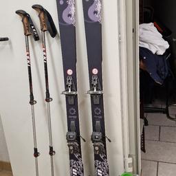 Verkaufe Hagen Touren Ski 155 cm mit Gecko Fell, Scarpa Schuhe Größe 37 und Leki Stöcke