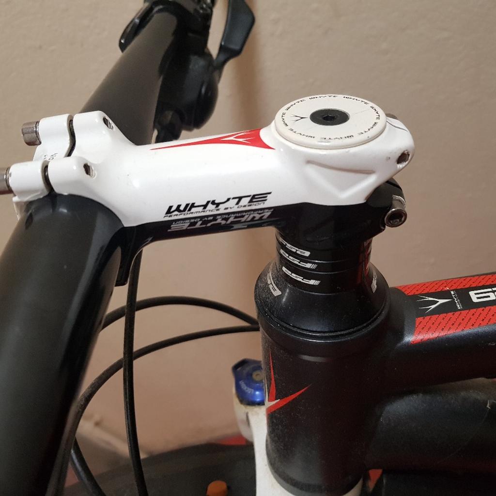 Whyte 529 29er mountain bike, bottle holder has snapped (see picture) the hand grips are worn, and the gear selector needs adjusting as in one of the gears the chain taps off it, all easy/cheap fixes, pick up liverpool/kirkby or might be able to deliver for fuel depending were to, £300, no one is test riding it without the cash in my hand, also I wont go no lower on price so dont ask, thanks.