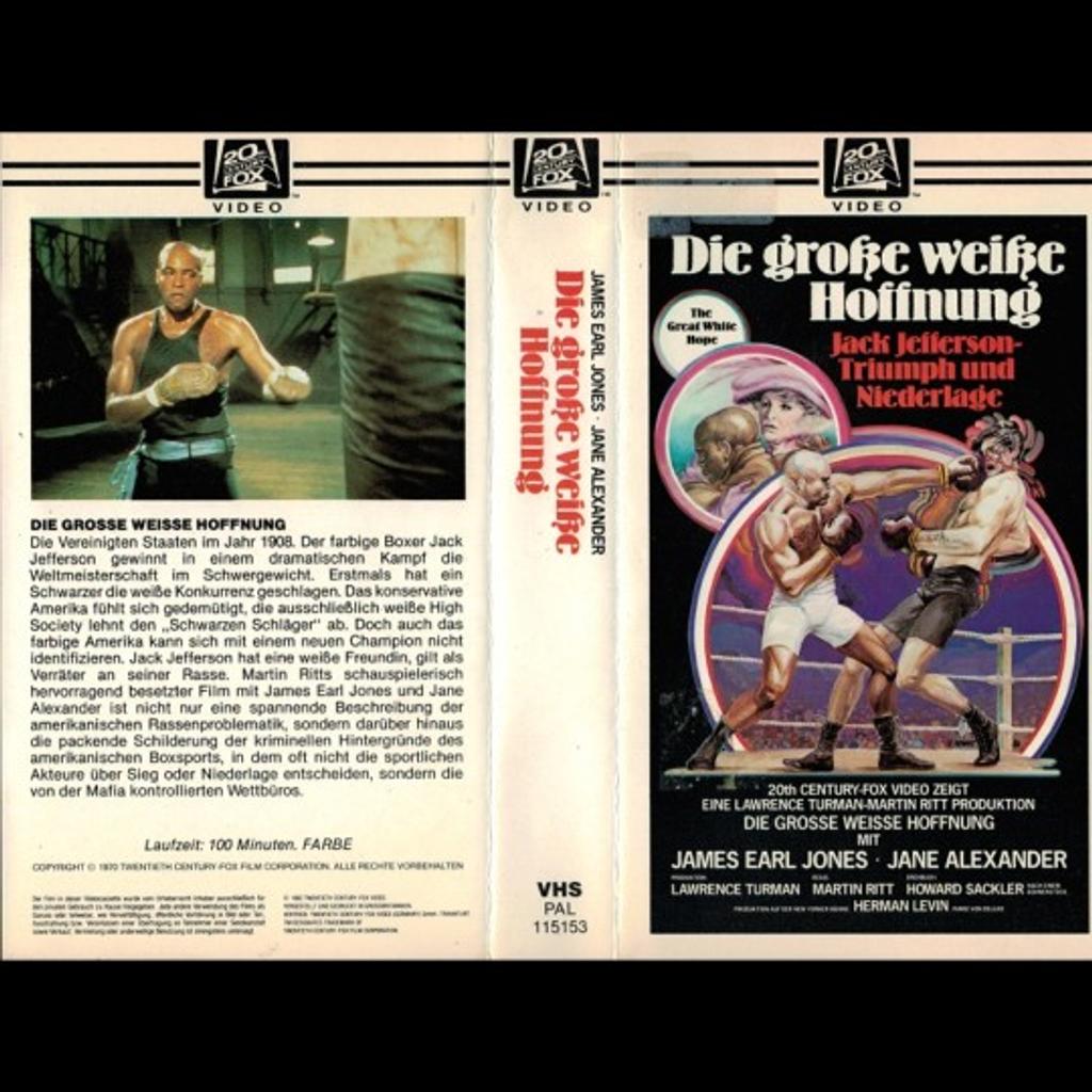 Die Große weiße Hoffnung James Earl Jones in 80339 München für 110,00