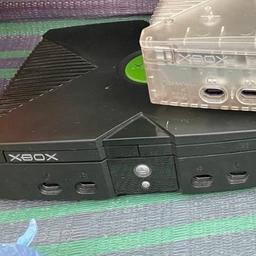 original Xbox console with controller