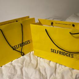 2 medium Selfridges cardboard gift bags
in good condition