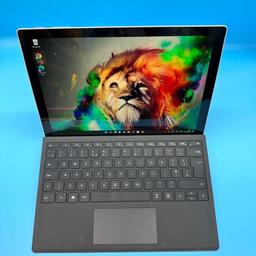 Excellent condition Surface Pro i5 8th Gen Octacore CPU 8Gb Ram Super Fast SSD 4K 

Office Word, Excel, PowerPoint etc installed ready to use.

Ideal for home or business Graphics design work etc

Fully touchscreen
DISPLAY 12.3" 4k Ultra 2k Screen Resolution (31.24 cm) display,
2736 x 1824 (Higher Than HD)
Version 6 

Intel(R) Core(TM) 15-8350U CPU @ 1.70GHz (8 CPUs), ~1.9GHz

8Gb Ram 
 128gb SSD
Intel UHD Graphics 620

Windows 11 Pro

DISPLAY 12.3"

Features: Camera HD Front and back

INBUILT MICROPHONEYes

SOUND TECHNOLOGIES Dolby Audio Premium

CAMERA VIDEO RECORDING1080p HD

SPEAKERSStereo Speakers Realtek HD

CAMERA HD

 Price £275