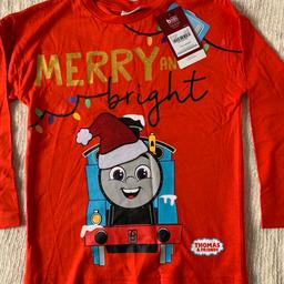 BNWT TU Thomas & friends Christmas T-shirt 5-6 years RRP £10
