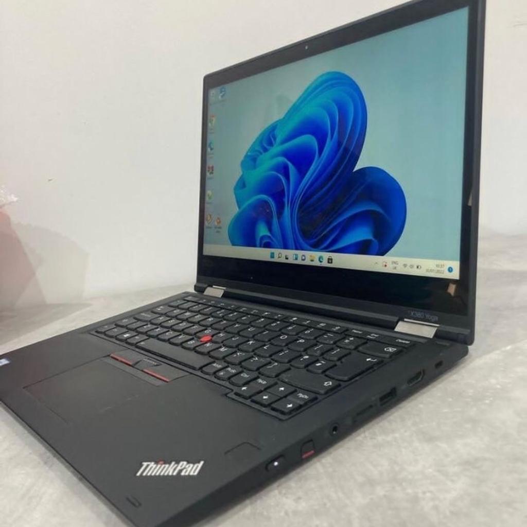 New windows 11 Product Blue Lenovo Yoga 8th Gen Touchscreen IPS Glossy Screen Laptop . Include Genuine Stylus Pen. intel i5 Octacore 8GB Ram. SSD Super Fast.

X380 Yoga 8th Gen 2 in 1 Rotatable laptop converting into Tablet.

Idéal for Gaming, Graphic Design, Photo Editing, Photoshop, Coral Draw, CAD Design etc. With Stylus Pen

Great sound Quality.

Can be used for school, home work or HD Gaming should be okay. Also Can be used for zoom, Teams meetings

Swaps/PartEx
Can do swaps with your old Items like Laptops, Tablets and phones.

Processor
Intel Core i5-1.8GhZ x 8 CPU Thread

8Gb Ram
256GB SSD NVME/M.2 Solid State will load to windows within 15 seconds

Intel HD Graphics 5500

Display
Full HD (13.3") diagonal FHD anti-glare WLED-backlit (1920 x 1080) Touchscreen

Keyboard
Backlit keyboard with i

External Ports
1 multi-format SD media card reader
1 headphone/microphone combo
4 USB 3.0 (1 HP USB Boost)
1 RJ-45

Sim Card Entry.
Type C Thunderbolt connection

Camera
HP TrueVision H