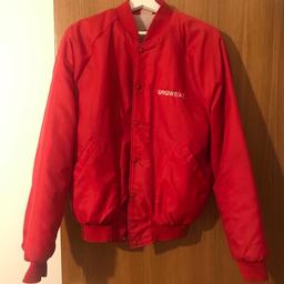 Red bomber jacket size M , great condition