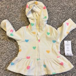Girls Zip Up Jacket 

Size 3 - 6 Months 

Brand New with Tags