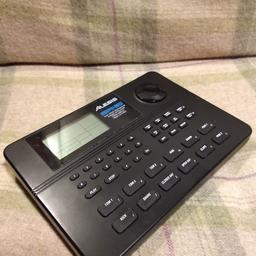 Alesis SR16 drum machine
Classic 90's drum machine, first released in 1990 and is so popular it's still in production today.
12 velocity sensitive pads
233 drum/percussion sounds recorded in 24 bit quality with a real drummer.
50 preset patterns & 50 user programmable
20-255 BPM range
Many programming/editing/recording options.
Midi in/out
Includes manual.
Ideal for guitar/bass accompaniment