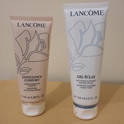 2 full size lancome.  125ml clarifying cleanser pearly foam + 100ml  Smoothing exfoliating cream.