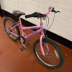 Girls pink bike Saxon Kalutara good condition Height 26” Length 53” Adjustable seat and handlebars.