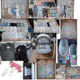 - Baby clothes
- Baby activity mat
- New Backpack Baby Changing Bag faldable cot
- 2x baby bath Nuby
- Chicco Swing Musical
- Swaddolle Wrap blanket
- 400 nappy bags
- baby Oil
- 2x baby powder
- Baby side sleeping pillow
- sleeping bag
- baby armchair
Write to me for more photos
I can also give items with small spots for free