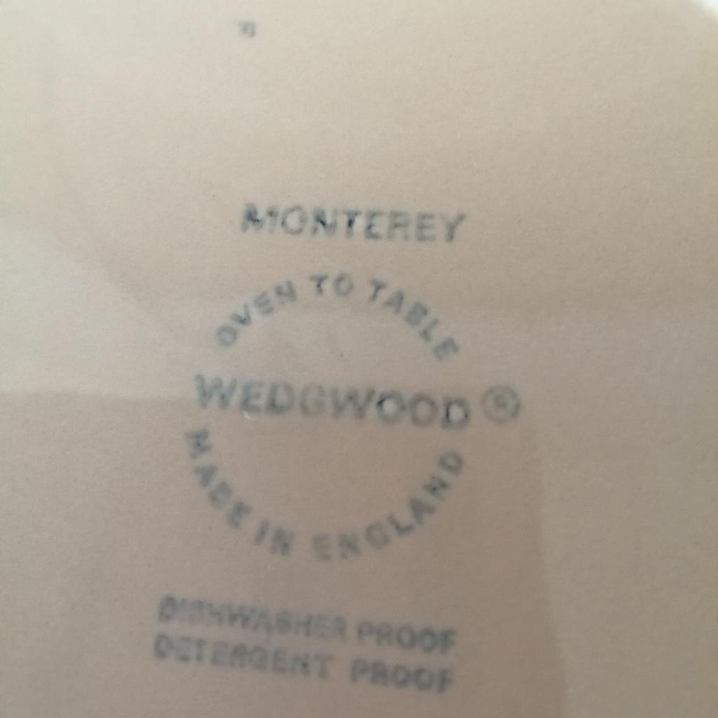 All excellent condition, Monterey Wedgwood, just sitting in the cupboard unused, cash on collection please.