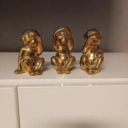 3 goldene Affen.
nichts sehen- nichts hören - nichts sagen