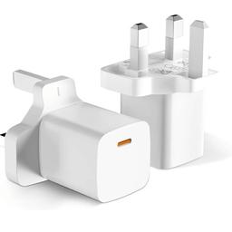 USB C Plug Apple Fast Charger 20W USB-C Power Adapter 2Pack for iPhone 14 Plus/14 Pro Max/14/13/12/11/SE/XR/iPad Air Mini UK Type C Phone Charging Wall Plugs
