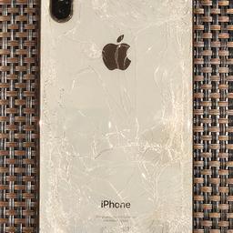 iPhone XS Max Spares/Repairs, completely damaged on both sides, FMI on may be of use for parts. Sold as seen.