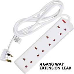 Extension Socket, 4 Gang, 2 Meters Cable, 13A, UK Plug, White

* Brand new stock in large quantity available
* 4-Gang extension with 2 meters power cable
* Rated at 13A and conform to BS 1363/A
* Comes with a UK plug attached
* LED neon power indicator shows you if power is on or off
* Perfect for use at home, in the office or at the workshop

Collection at Birmingham City Centre Area (B9 5DQ), Outside Clean Air Zone