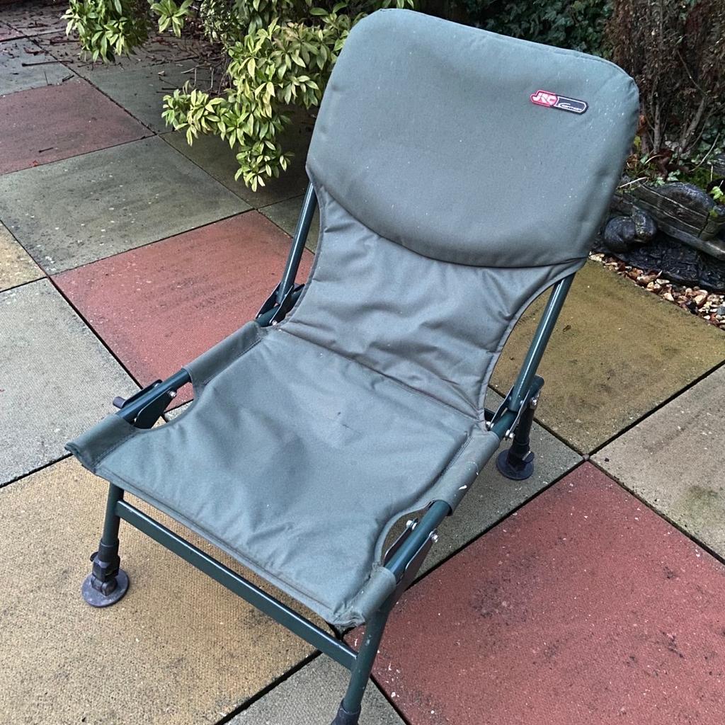 JRC Contact Fishing Chair in good condition, no rips or tears.

Collection only.

Note: I have a full carp fishing set up for sale. Ideal for somebody just starting out or simply anybody wanting to add more to their collection. Everything you need to get you on the bank. More listings to follow.
