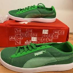 Marke: Puma
Größe: 40
Farbe: grün
Zustand: Neu 

Versand mit Paket für 5,50 € möglich.
Bezahlung per Überweisung und Paypal möglich