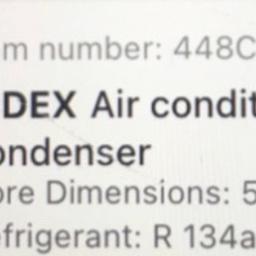 New other autodoc air conditioning condenser. Purchased and box has been opened. Ridex 448C0060. Suitable for Peugeot partner and Citroen berlingo, jumpy, xsara . 