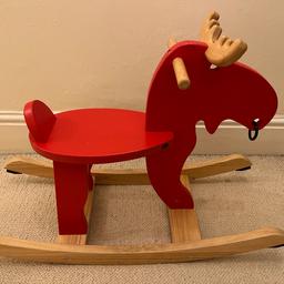 Wooden reindeer / moose rocker , in very good condition, hardly used