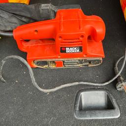 Hi and welcome to this useful Black and Decker KA85 Belt Sander come in job lot starts fine needs some cleaning collection from Sw6 fulham thanks