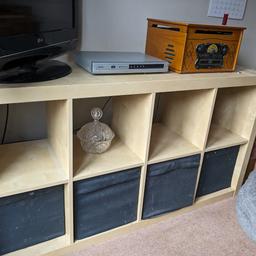 unit for sale used for TV , video and radio.with 8  shelves for books, DVD's and  for any use