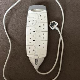 Belkin 8 gang surge protected extension.

Collection from my home post code of BL3 6QP or can deliver but within Bolton only.