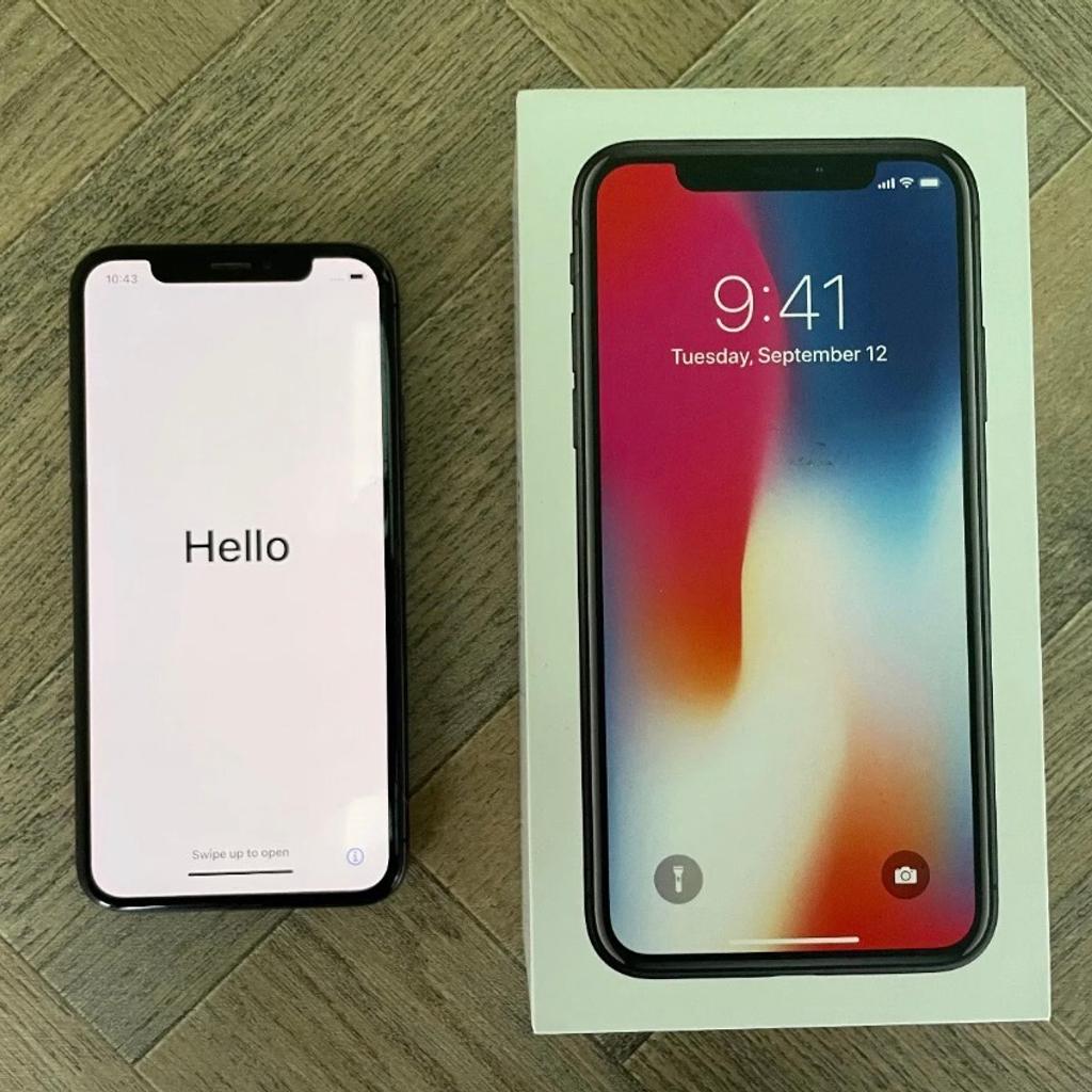 Immaculate condition. Fully working including features like Face ID and True Tone. Has no issues. Unlocked to all networks. Comes with original box. Great Christmas gift! Contact on 07501485095 for quicker replies.