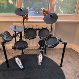 In very good condition and full working order, our child has moved over the keyboard and no longer wants it.

A few superficial marks where the drum sticks has caught the control module but no damage at all.

Includes instruction booklet, all wires, midi interface cables, pedals, 2 new drum sticks.

Happy for you to test before purchase

Collection only from B69

Cash on collection