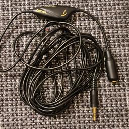 Hama Audio Kabel Klinke 3,5mm Stereo/Mono Einstellbar mit Lautstärkeregler, 3 Meter Kabel mit Vergoldeten Anschlüssen ,mit Clip Befestigung!
