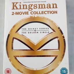 Film 📽️ 📽️ Kingsman: 2-Movie Collection.

Need to check if this contains Film one autographed.  Forgot earlier, but priced without for now.

Contains Kingsman 1 and 2. Kingsman: The Secret Service (2014) A spy organization recruits an unrefined, but promising street kid into the agency's ultra-competitive training program, just as a global threat emerges from a twisted tech genius. Kingsman: The Golden Circle (2017) When their headquarters are destroyed and the world is held hostage, the Kingsman's journey leads them to the discovery of an allied spy organization in the US. These two elite secret organizations must band together to defeat a common enemy. CREDITS: Actors: Edward Holcroft, Taron Egerton, Samuel L. Jackson, Gordon Alexander, Hanna Alström, Julianne Moore, Elton John, Jeff Bridges, Colin Firth, Mark Strong, Talin Agon Directors: Luc Besson & Matthew Vaughn