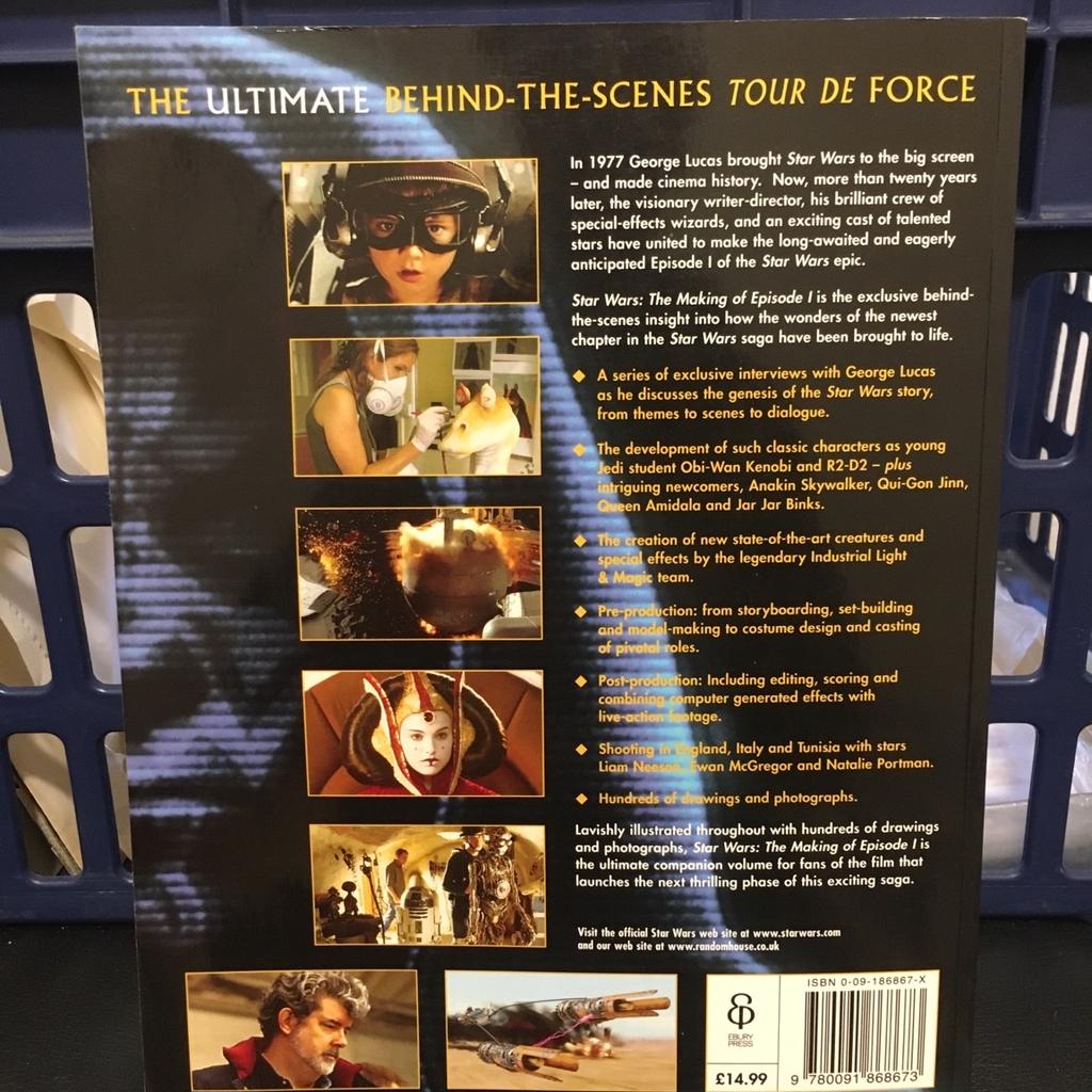 Movie/film book - The Making of the Phantom Menace - Laurent Bouzereau & Jody Duncan - Lucas Books - 1999 - excellent collection - behind the scenes - sci fi fantasy

Collection or postage

PayPal - Bank Transfer - Shpock wallet

Any questions please ask. Thanks
