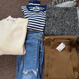 Women clothes bundle
Includes: jeans, trousers, jumper scarf, knitwear
All brand new or in good condition
Size XS/S/M
All from Zara, river Island, primark, mango etc.
£40- open to sensible offers
Collection only
