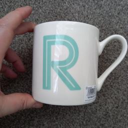 Brand new letter/initial R mug, in excellent condition, from a pet and smoke free home.

Would make a great Christmas gift.