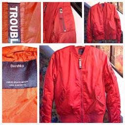 gorgeous jacket
fit size 8-10
beautiful colour
worn once but bit small for me
really comfortable
lovely zip detail