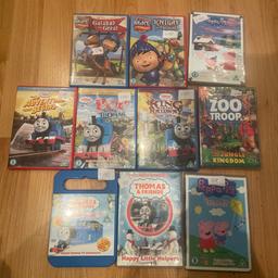 Assortment dvd’s
Thomas
Peppa pig
Mike the knight and more