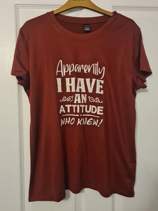 Buy & Sell Nottinghamshire Gedling - Photos for Womens Attitude Slogan Tshirt size L (12-14)