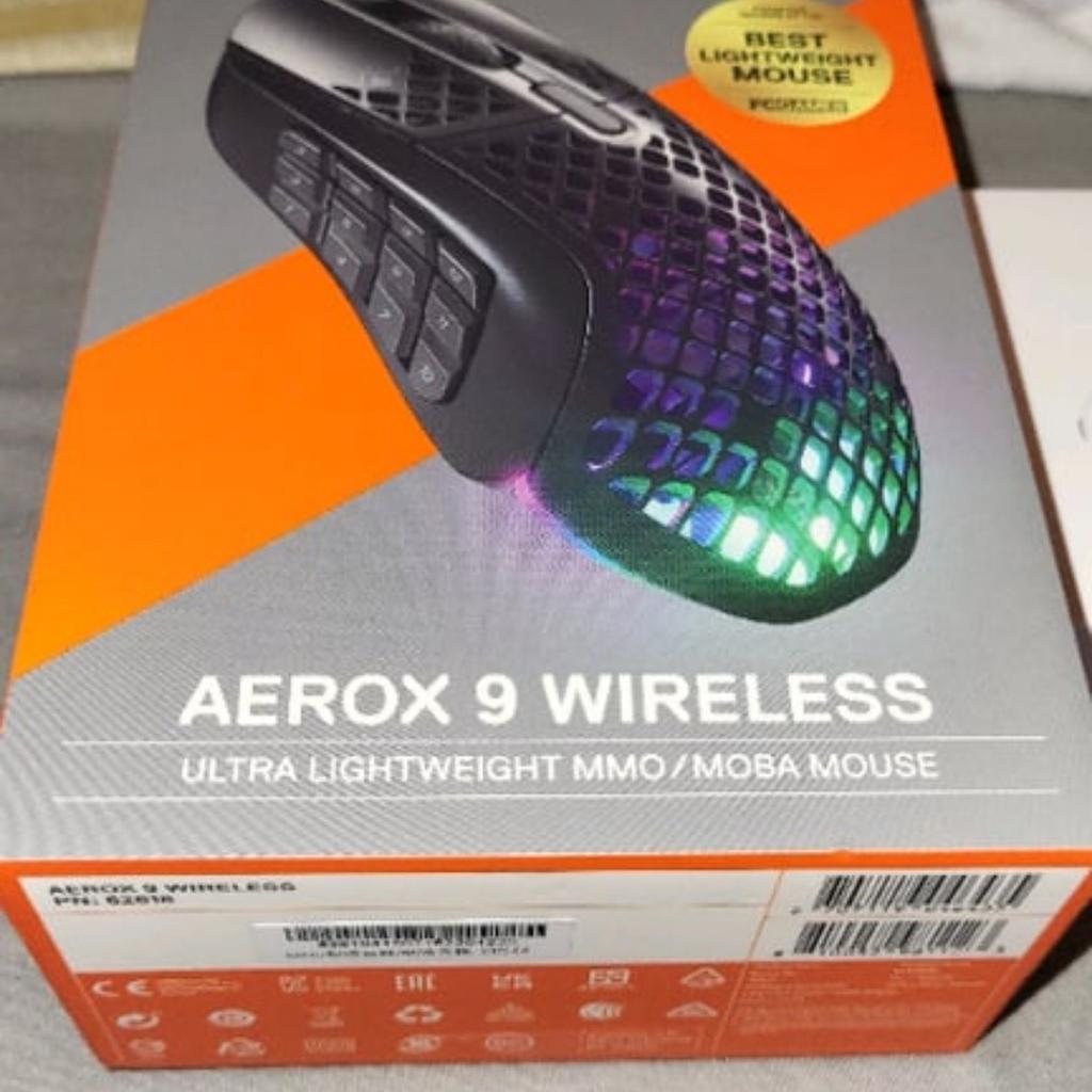 Professional gaming mouse AEROX 9 WIRELESS new and unused OFFER WITH BOX ETC.
.
.
.