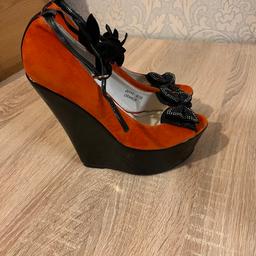 Hi and welcome to this gorgeous looking style ladies Sergio Todzi Platform Hidden Heels Sandals with beautiful butterfly details Size Uk 6 Eu 39 in perfect condition worn twice only please check last photos some worn marks to the wedge heels nothing major thanks
